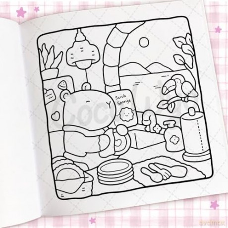 Cozy Days: A cute and comfy colouring book for all ages (Coco Wyo) - Coco Wyo [KSIĄŻKA]