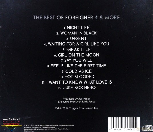 Foreigner: The Best Of Foreigner 4 And More [CD]