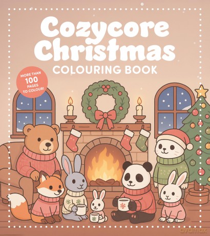Cozycore Christmas Colouring Book: Celebrate the Season with Everything Cute and Cosy! (Chartwell Coloring Books) - Editors of Chartwell Books [KSIĄŻKA]