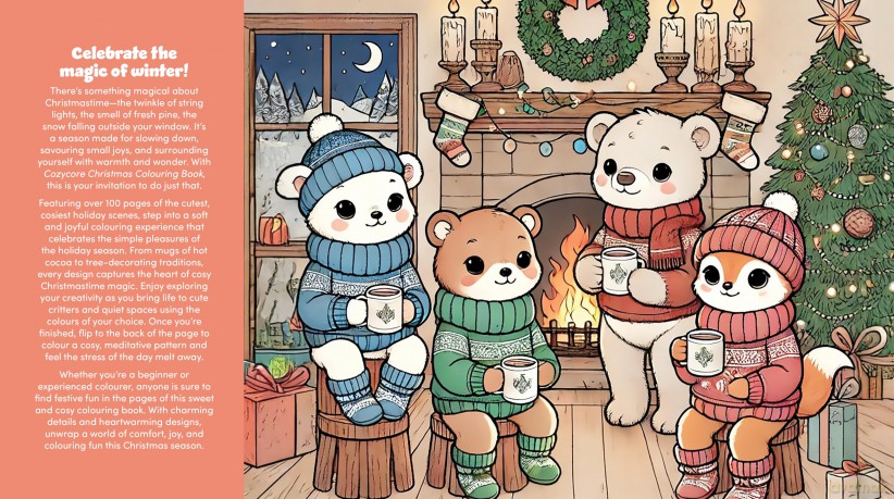 Cozycore Christmas Colouring Book: Celebrate the Season with Everything Cute and Cosy! (Chartwell Coloring Books) - Editors of Chartwell Books [KSIĄŻKA]