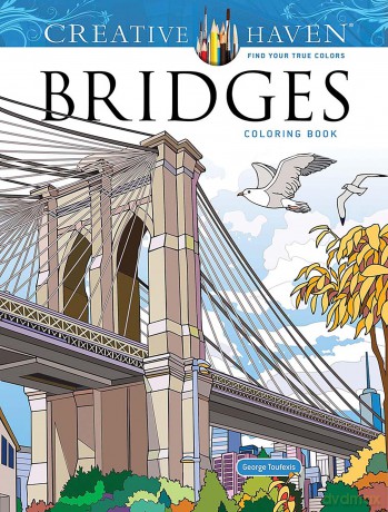 Creative Haven Bridges Coloring Book - George Toufexis [KSIĄŻKA]