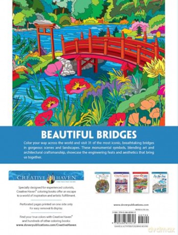 Creative Haven Bridges Coloring Book - George Toufexis [KSIĄŻKA]