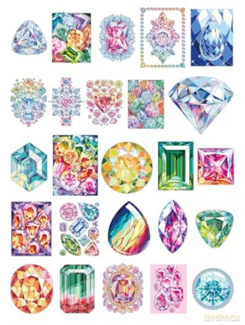 Creative Haven Gemstones Color by Number - Tetiana Samoilenko [KSIĄŻKA]