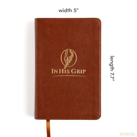 CSB In His Grip Golfer's Bible, Brown LeatherTouch - CSB Bibles by Holman [KSIĄŻKA]