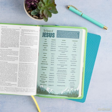 CSB Kids Bible, Anglicised Edition, Light Green LeatherTouch - CSB Bibles by Holman [KSIĄŻKA]