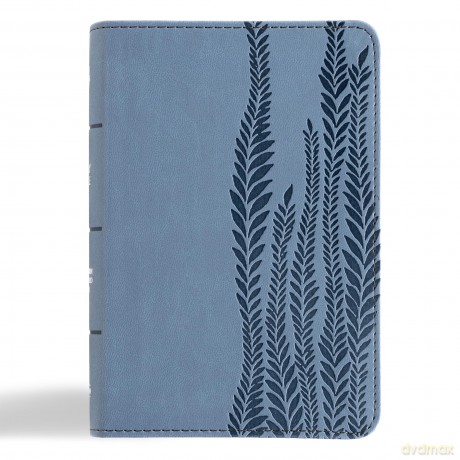 CSB Large Print Compact Reference Bible, Digital Study Edition, Slate LeatherTouch - CSB Bibles by Holman [KSIĄŻKA]