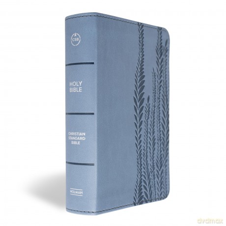 CSB Large Print Compact Reference Bible, Digital Study Edition, Slate LeatherTouch - CSB Bibles by Holman [KSIĄŻKA]