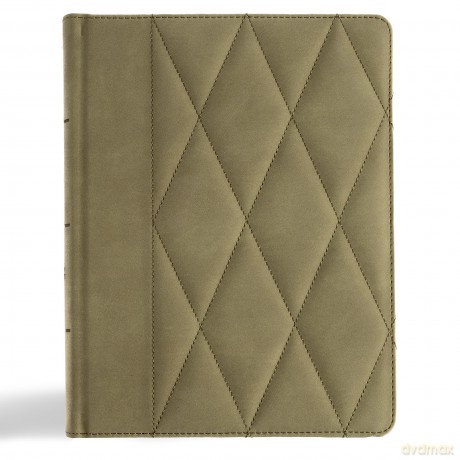 CSB Notetaking Bible, Large Print Edition, Sage Suedesoft LeatherTouch - CSB Bibles by Holman [KSIĄŻKA]
