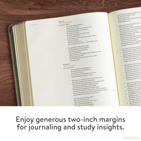 CSB Notetaking Bible, Large Print Edition, Sage Suedesoft LeatherTouch - CSB Bibles by Holman [KSIĄŻKA]