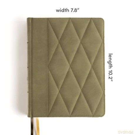 CSB Notetaking Bible, Large Print Edition, Sage Suedesoft LeatherTouch - CSB Bibles by Holman [KSIĄŻKA]