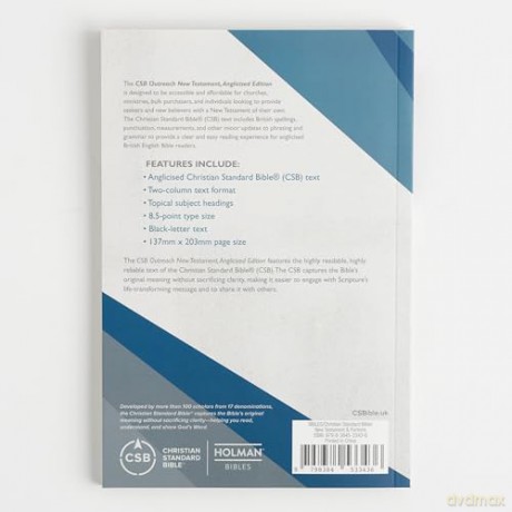 CSB Outreach New Testament, Anglicised Edition - CSB Bibles by Holman [KSIĄŻKA]