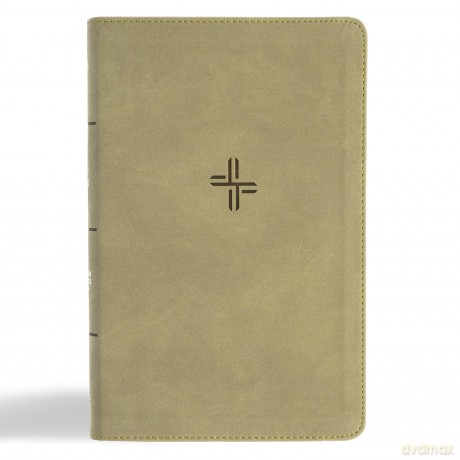 CSB Single-Column Personal Size Bible, Digital Study Edition, Sage SuedeSoft LeatherTouch - CSB Bibles by Holman [KSIĄŻKA]