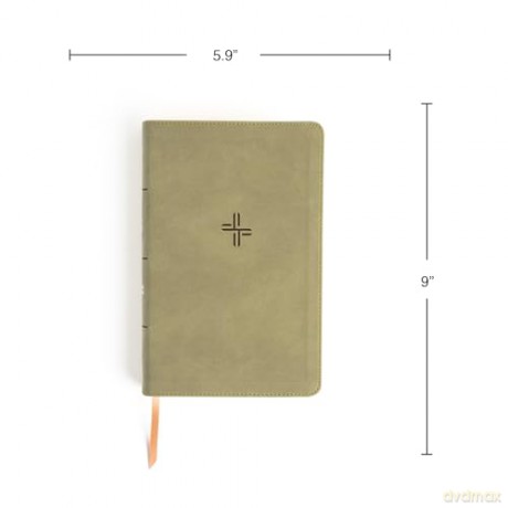 CSB Single-Column Personal Size Bible, Digital Study Edition, Sage SuedeSoft LeatherTouch - CSB Bibles by Holman [KSIĄŻKA]