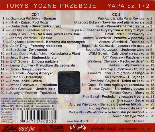 Yapa: Piosenki Turystyczne Cz. 1 I 2 [2CD]