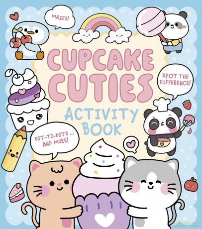 Cupcake Cuties Activity Book: Mazes, Spot the Difference, Dot-to-Dots... and More! (Cosy Time) - Em Bruce [KSIĄŻKA]