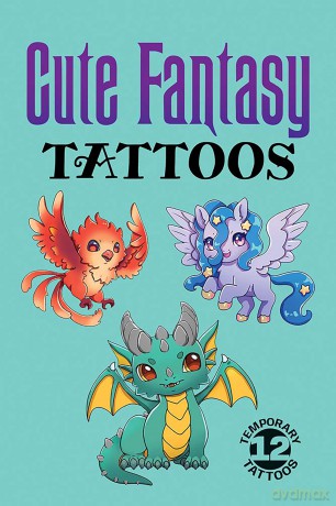 Cute Fantasy Tattoos (Dover Tattoos) [KSIĄŻKA]