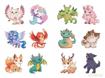 Cute Fantasy Tattoos (Dover Tattoos) [KSIĄŻKA]