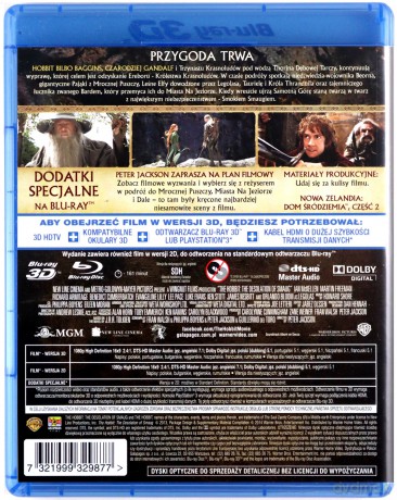 Hobbit: Pustkowie Smauga 3D lenticular [2Blu-Ray 3D]+[2Blu-Ray]