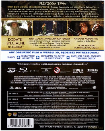 Hobbit: Pustkowie Smauga 3D lenticular [2Blu-Ray 3D]+[2Blu-Ray]