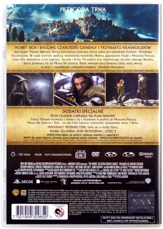 Hobbit: Pustkowie Smauga limitowana edycja kolekcjonerska z kartami [2DVD]+[KARTY]