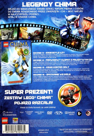 LEGO Chima część 4 (odc. 13-16) wydanie specjalne z LEGO [DVD]+[KLOCKI]
