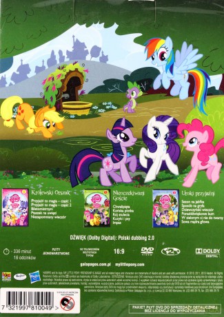 My Little Pony: Przyjaźń To Magia 1-3 (odcinki 1-16) [BOX] [3DVD]+[GADŻET]