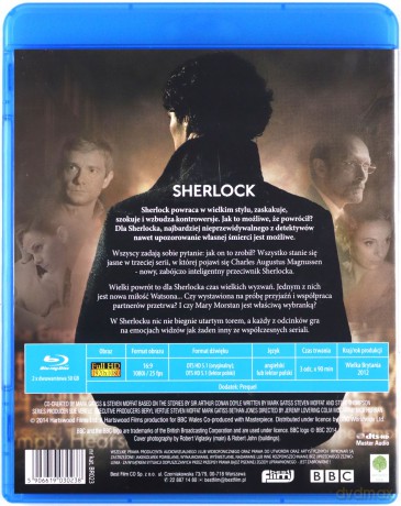 Sherlock seria 1+2+3 (BBC) Pakiet [6Blu-Ray]
