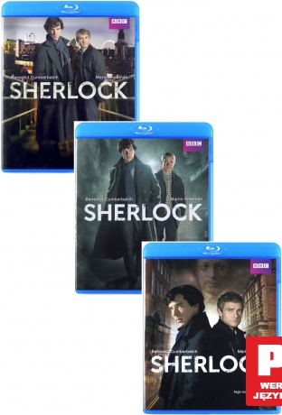 Sherlock seria 1+2+3 (BBC) Pakiet [6Blu-Ray]