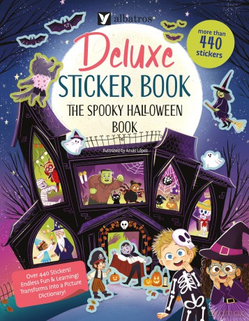 Deluxe Sticker Book: The Spooky Halloween Book: 6 - Jana Sedlackova [KSIĄŻKA]