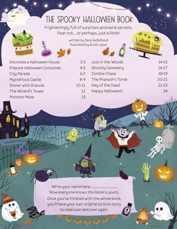 Deluxe Sticker Book: The Spooky Halloween Book: 6 - Jana Sedlackova [KSIĄŻKA]