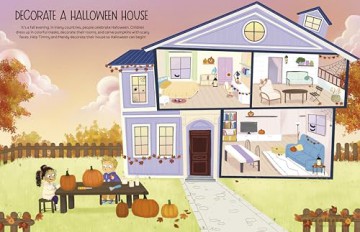 Deluxe Sticker Book: The Spooky Halloween Book: 6 - Jana Sedlackova [KSIĄŻKA]