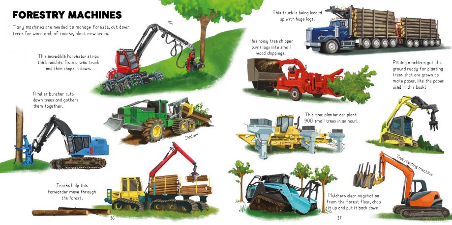 Diggers: and other big working vehicles (Wheels at Work) - Bryony Davies [KSIĄŻKA]