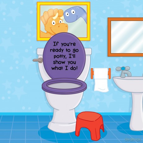 Dino Potty - Learn To Use The Toilet | Children's Toilet Training Board Book | Rhyming Story with Step-by-Step Learning | Ages 2+ | 9 Bright Spreads [KSIĄŻKA]