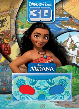 Disney Moana 3D Look and Find Activity Book! 3D Glasses Included! - PI Kids - PI Kids [KSIĄŻKA]