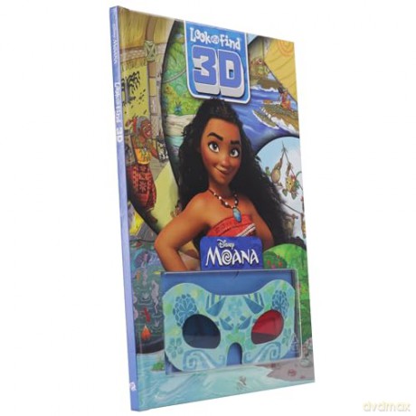 Disney Moana 3D Look and Find Activity Book! 3D Glasses Included! - PI Kids - PI Kids [KSIĄŻKA]