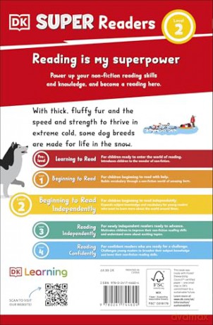 DK Super Readers Level 2 Snow Dogs - Dk [KSIĄŻKA]