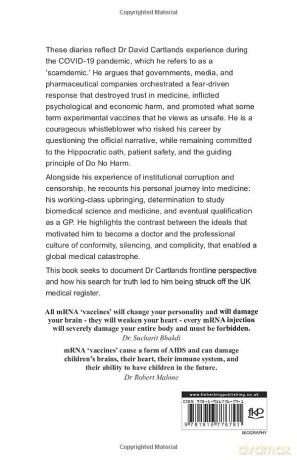 DO NO HARM: DIARIES OF A 'VACCINATED' ANTIVAXXER - Dr David Cartland [KSIĄŻKA]