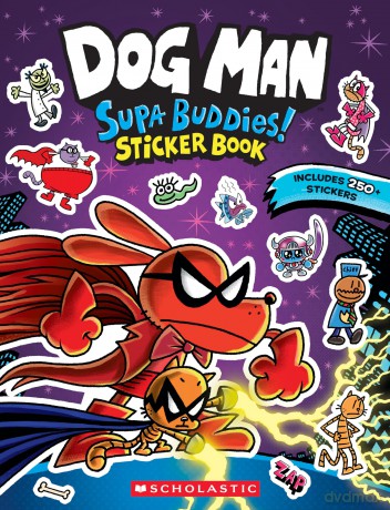 Dog Man: Supa Buddies Sticker Book (Dog Man Movie) - Scholastic [KSIĄŻKA]