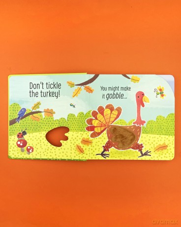 Don't Tickle the Turkey! (DON'T TICKLE Touchy Feely Sound Books): Interactive Touch And Feel Sensory Animal Adventure Sound Book - Sam Taplin [KSIĄŻKA]