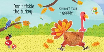 Don't Tickle the Turkey! (DON'T TICKLE Touchy Feely Sound Books): Interactive Touch And Feel Sensory Animal Adventure Sound Book - Sam Taplin [KSIĄŻKA]