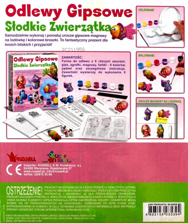 4m Odlewy Gipsowe Słodkie Zwierzaki [KSIĄŻKA]