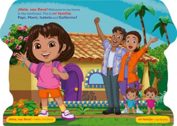 DORA: Hola, Dora! Shaped Board Book: New for 2026! An illustrated shaped board book perfect for young children and kids aged 2, 3, 4, 5, 6 who love the brand new TV series! - Dora [KSIĄŻKA]