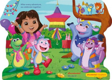 DORA: Hola, Dora! Shaped Board Book: New for 2026! An illustrated shaped board book perfect for young children and kids aged 2, 3, 4, 5, 6 who love the brand new TV series! - Dora [KSIĄŻKA]