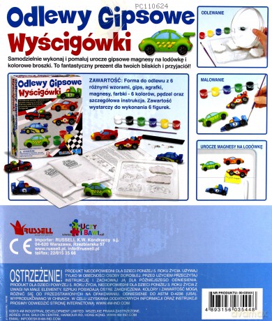 4m Odlewy Gipsowe Wyścigówki [ZABAWKA]
