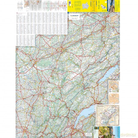 Doubs, Jura - Michelin Local Map 321: Map - Michelin [KSIĄŻKA]