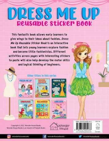 Dress Me Up Reusable Sticker Book For Chindren [KSIĄŻKA]