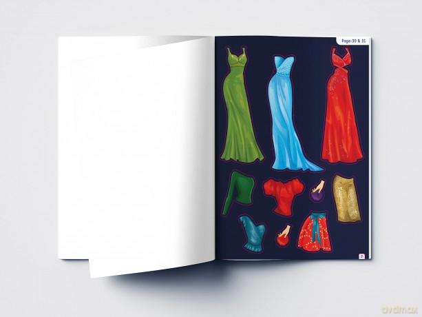 Dress Me Up Reusable Sticker Book For Chindren [KSIĄŻKA]
