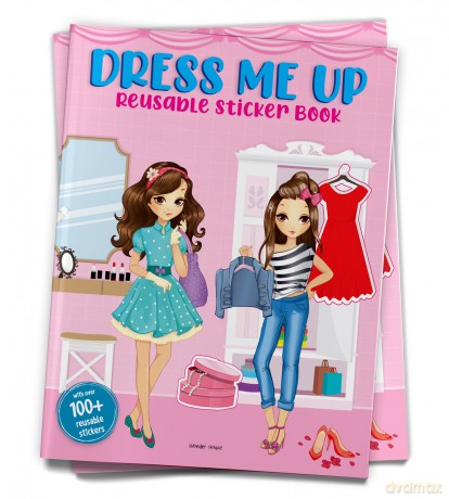 Dress Me Up Reusable Sticker Book For Chindren [KSIĄŻKA]