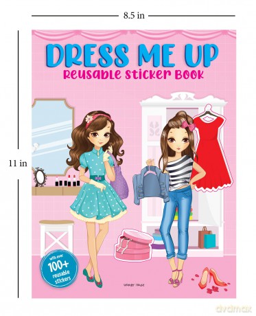 Dress Me Up Reusable Sticker Book For Chindren [KSIĄŻKA]