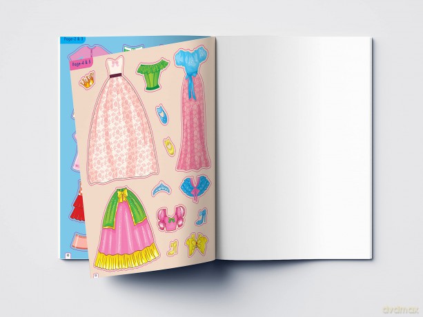 Dress Me Up Reusable Sticker Book For Chindren [KSIĄŻKA]